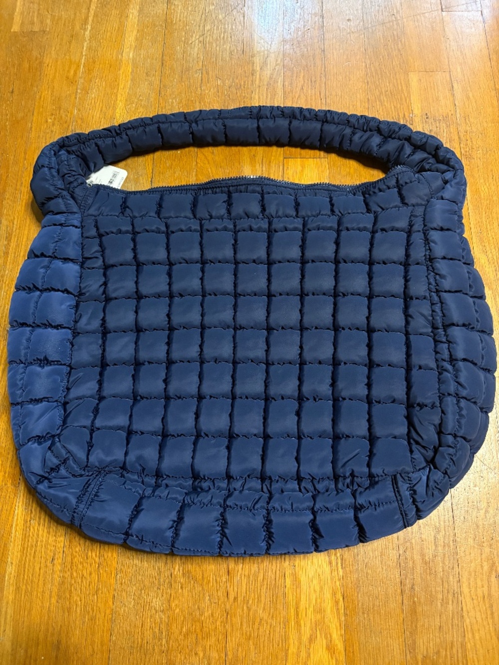 Free People Quilted Carryall Bag - Navy Baby - NWT